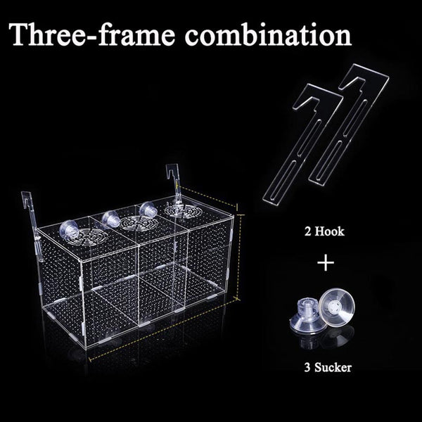 Fish Tank Aquarium Box Small Fish Isolation Net Tropical Fish Breeding Box Production Box Acrylic Aquarium Supplies 30X20X20CM