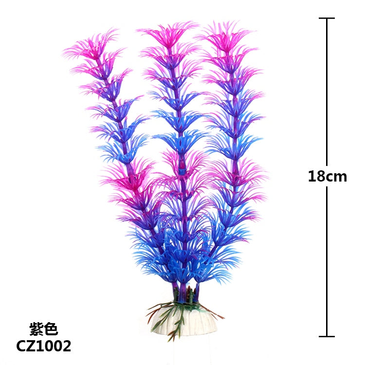 37CM Green Artificial Eco Friendly Plastic Aquarium Fake Water Plants Home Fsh Tank Decoration Accessories