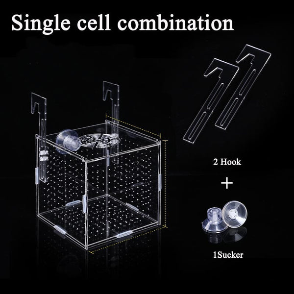 Fish Tank Aquarium Box Small Fish Isolation Net Tropical Fish Breeding Box Production Box Acrylic Aquarium Supplies 30X20X20CM