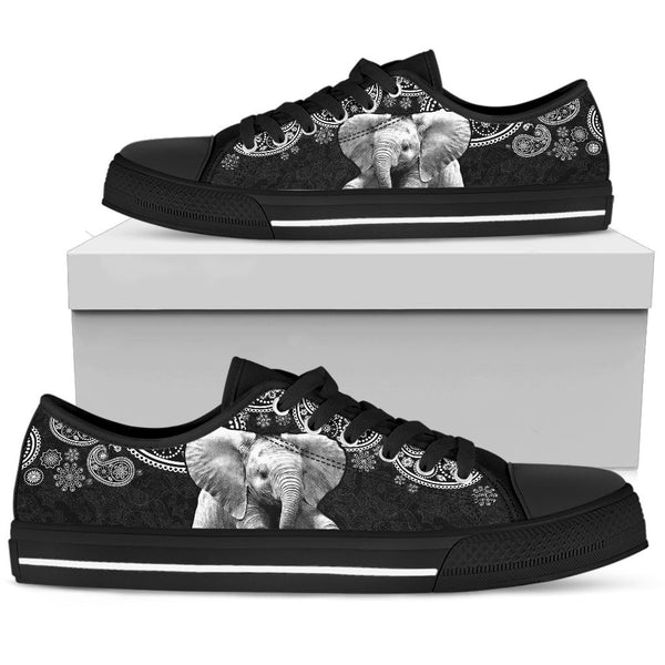 Elephant Mandala Low Top Shoe