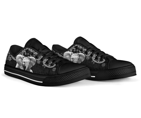 Elephant Mandala Low Top Shoe