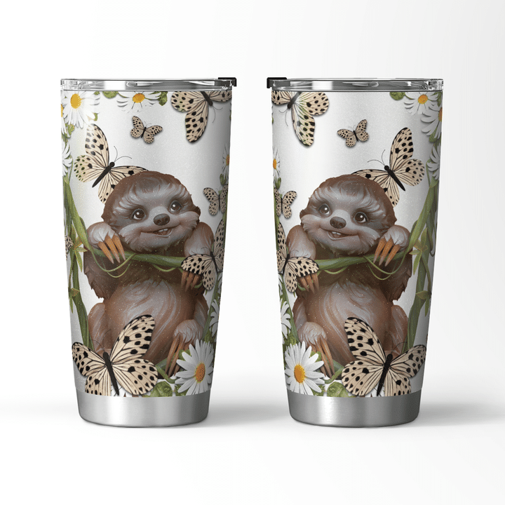 Sloth Cute Tumbler - Love Sloth Cute Stainless Steel Tumbler