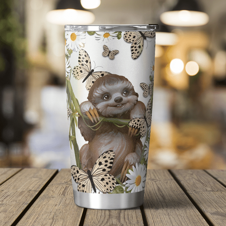 Cute Sloth – Engraved Stainless Steel Tumbler, Insulated Yeti Style Travel  Tumbler Mug, Sloth Lover Gift – 3C Etching LTD