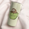 Sloth And Coffee Tumbler - Love Sloth And Coffee  Stainless Steel Tumbler