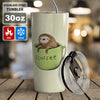 Sloth And Coffee Tumbler - Love Sloth And Coffee  Stainless Steel Tumbler