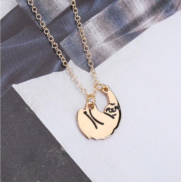 New Fashion Creative Personality Sloth Necklace Little Lazy