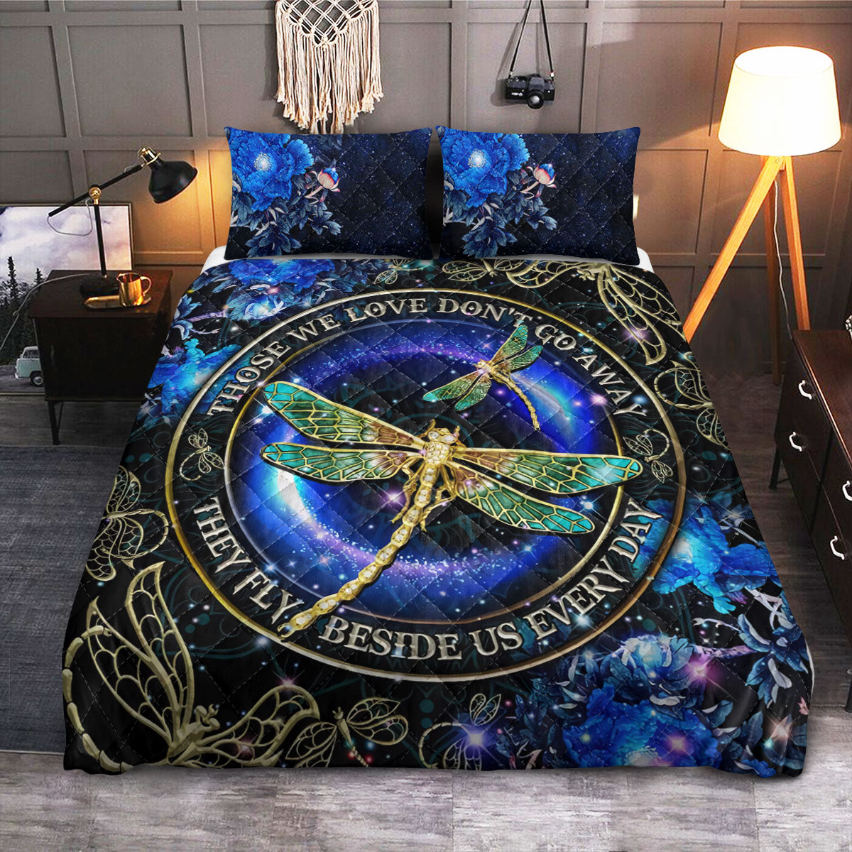 Dragonfly  Quilt Bedding Set