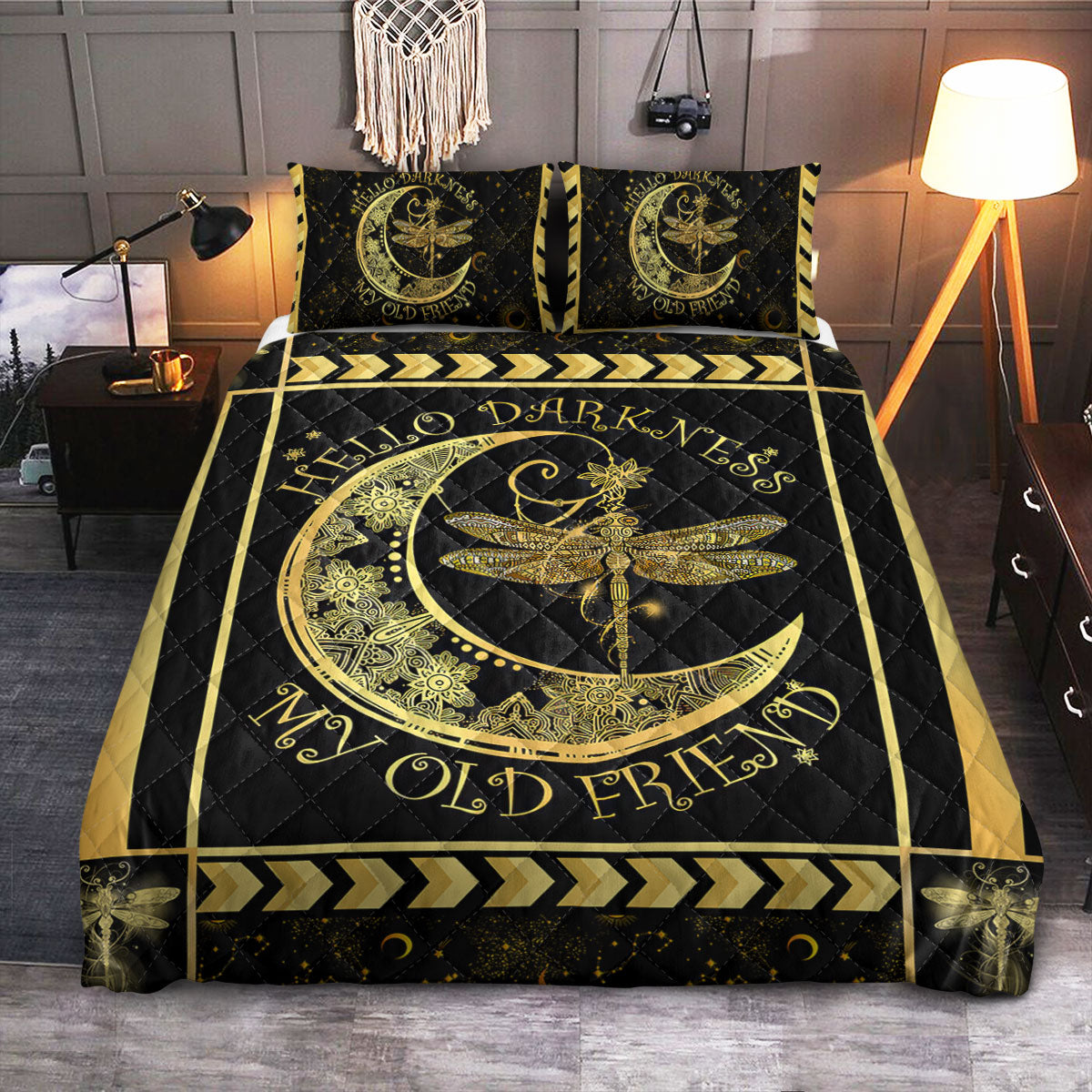 Dragonfly My Old Friend  Quilt Bedding Set