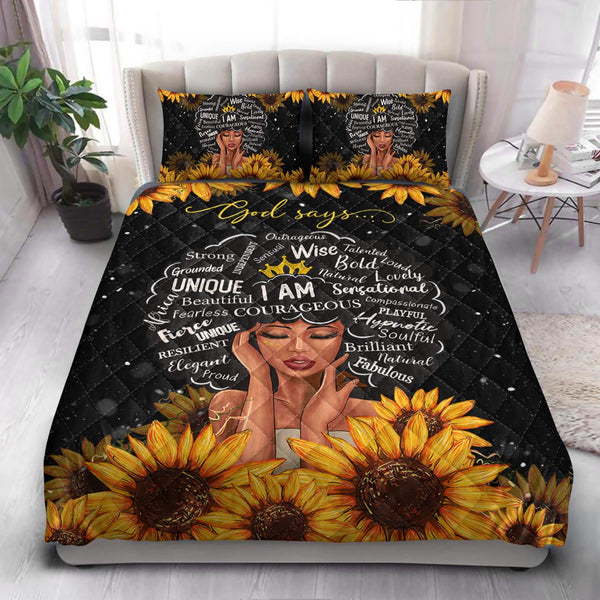 BWM Faith Sunflower  Quilt Bedding Set