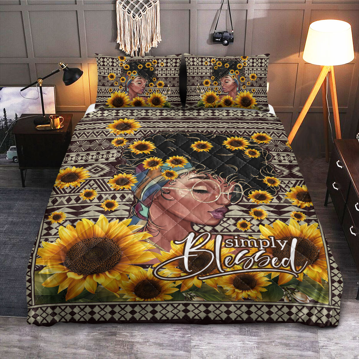 BWM Faith Simply Blessed  Quilt Bedding Set
