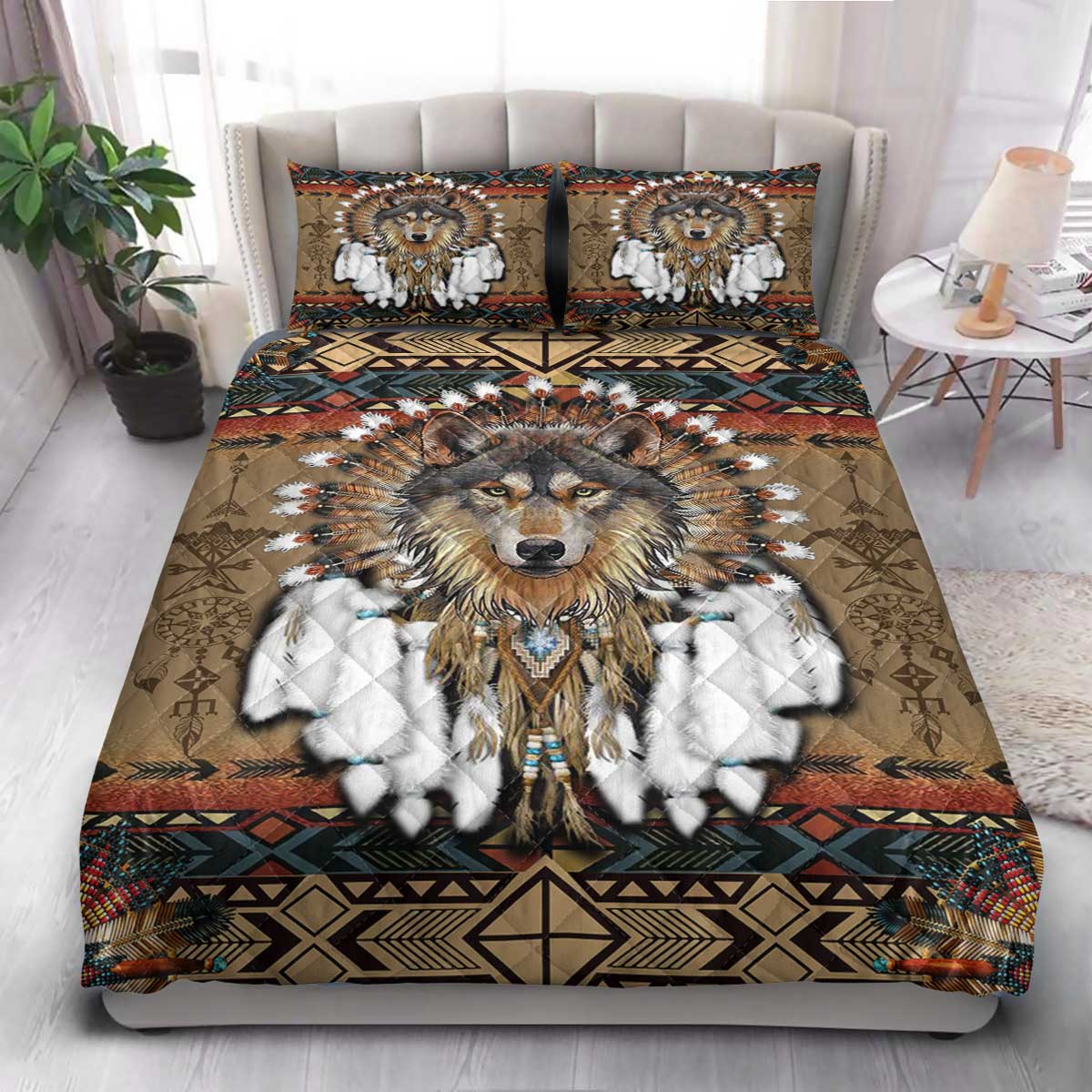 NTA Animal Wolf  Quilt Bedding Set