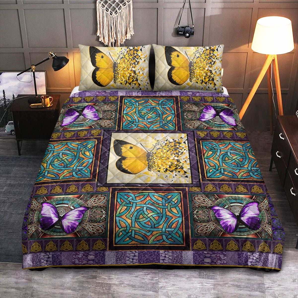 Butterfly Lover  Quilt Bedding Set