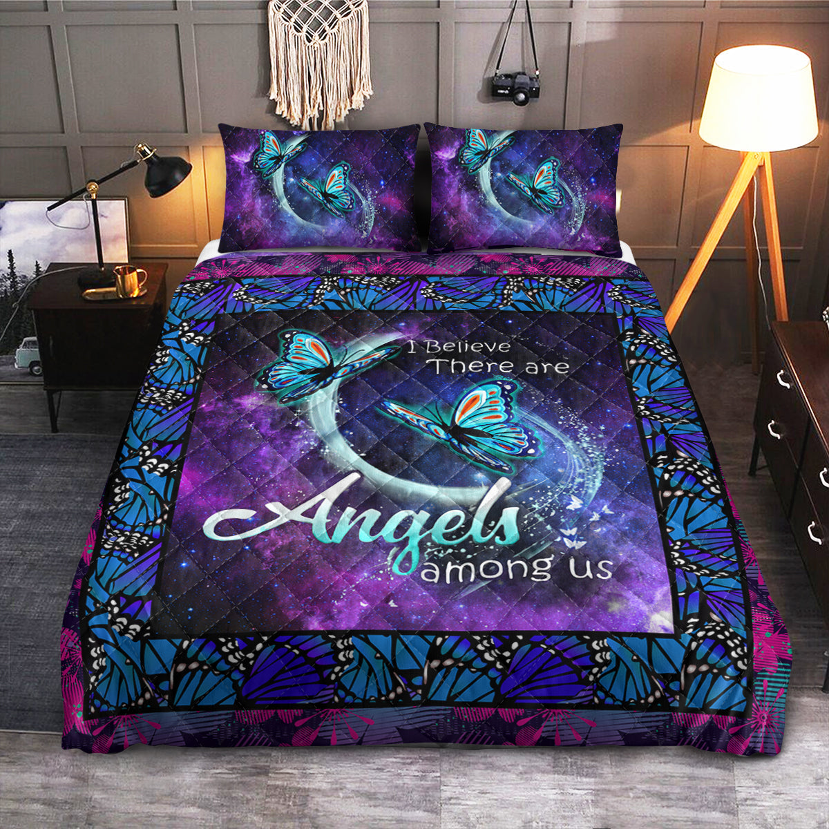 Butterfly Memorial Angels Among Us  Quilt Bedding Set