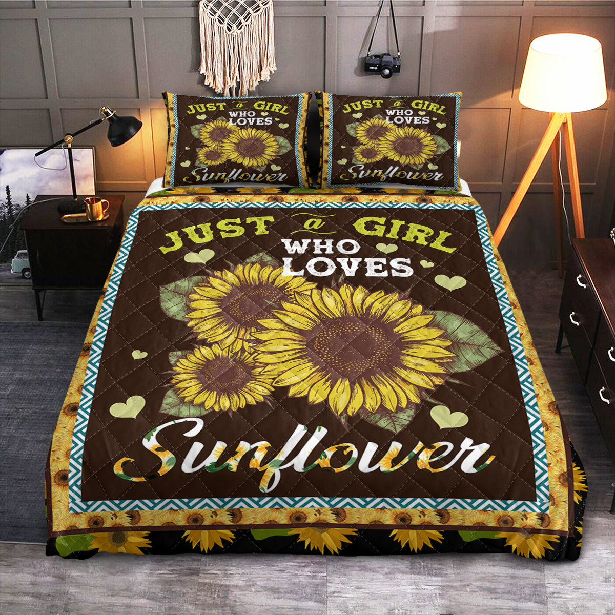 Sunflower  Quilt Bedding Set