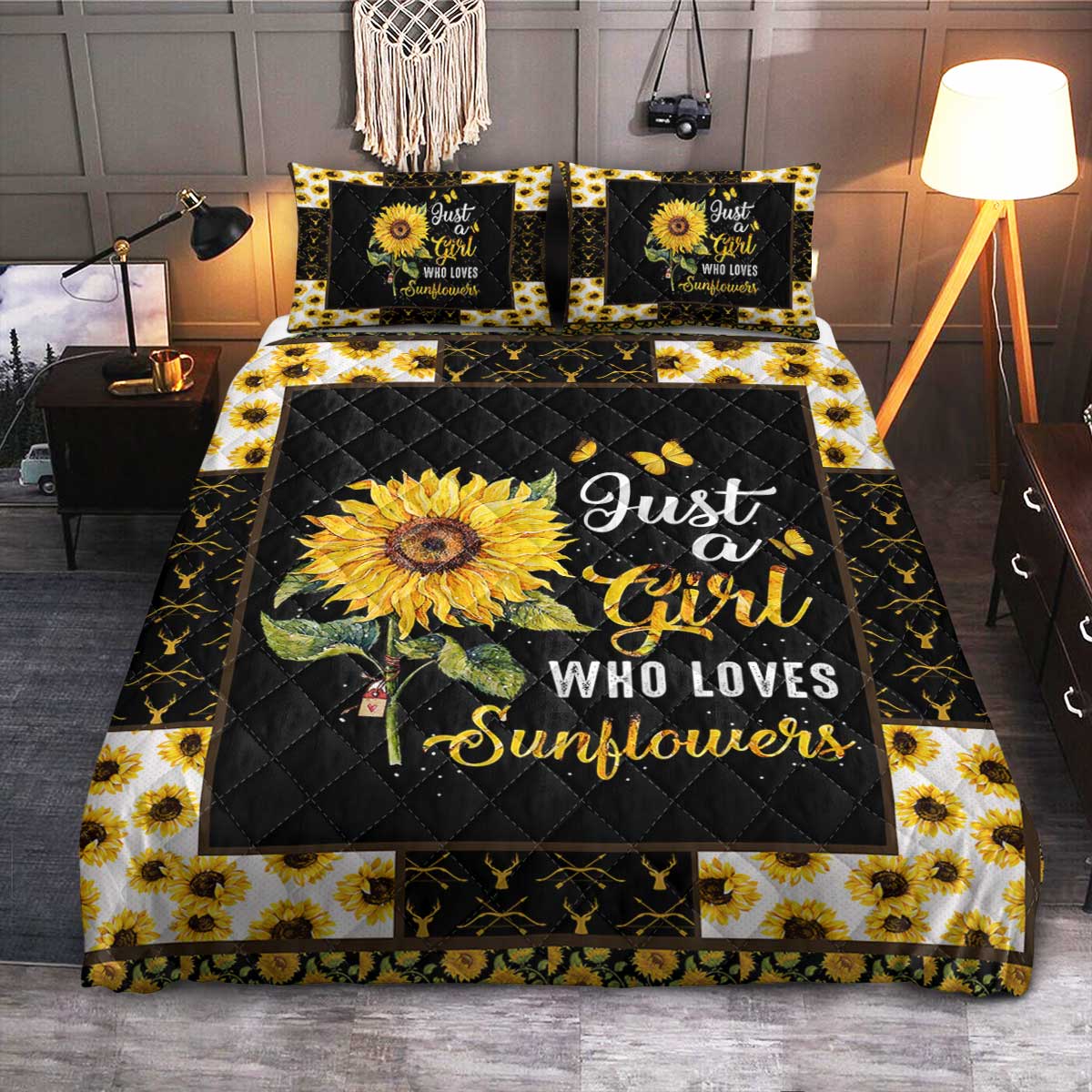 Sunflower  Quilt Bedding Set