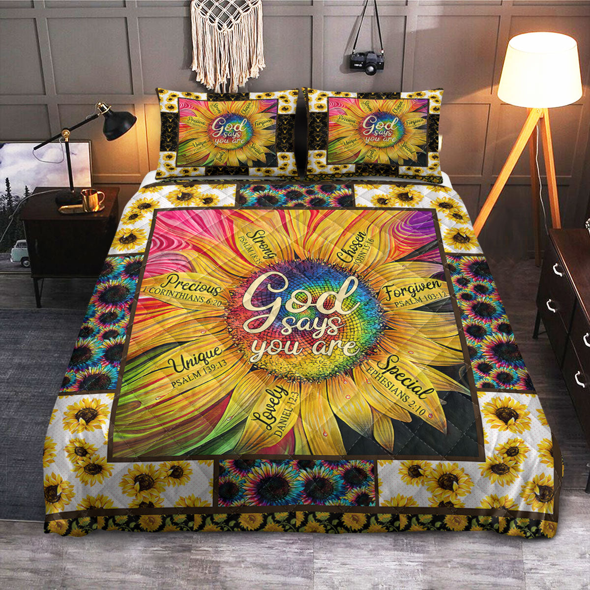 Sunflower  Quilt Bedding Set
