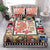 Cat Coffee Quilt Bedding Set