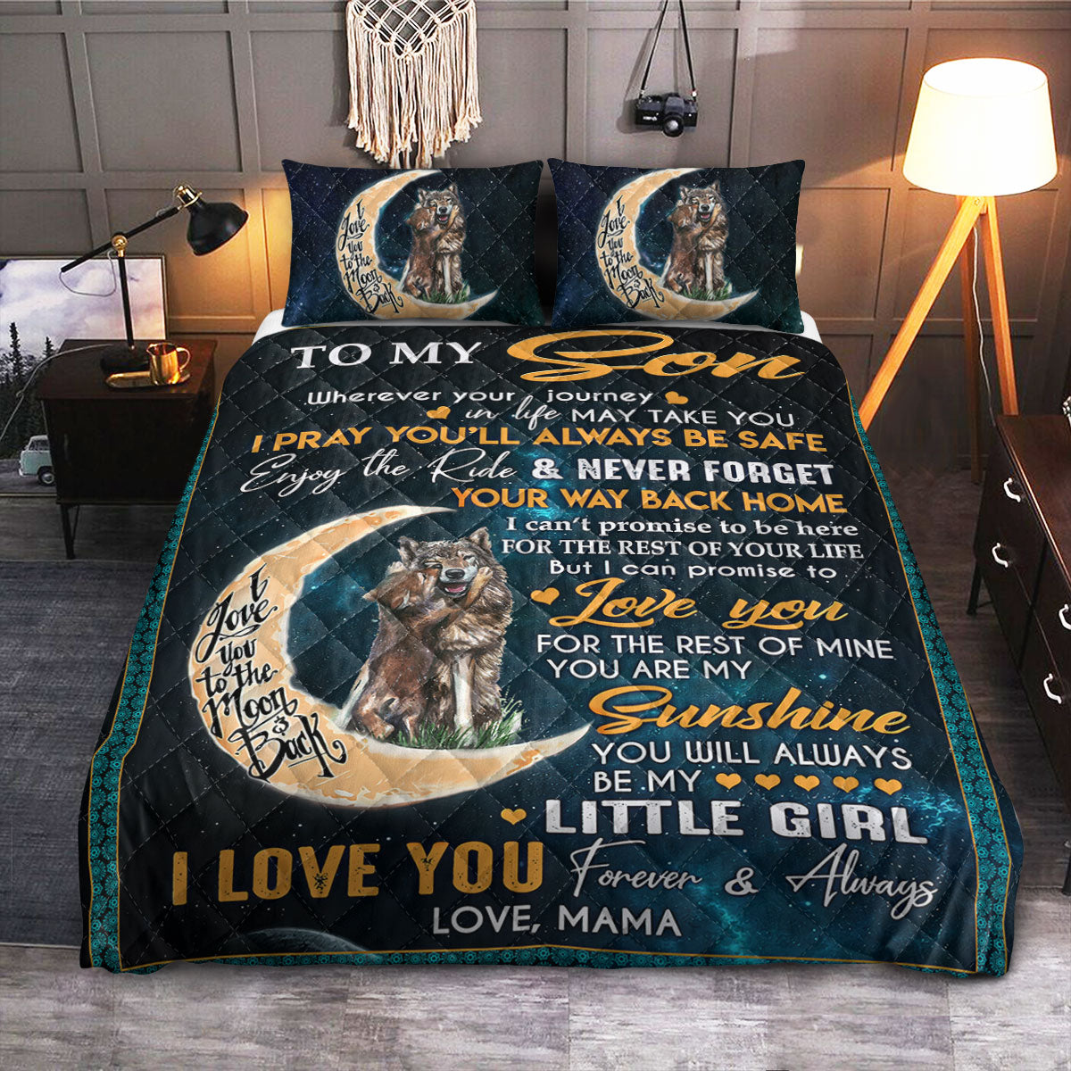 FSN To My Son MDGB2411013Z Quilt Bedding Set