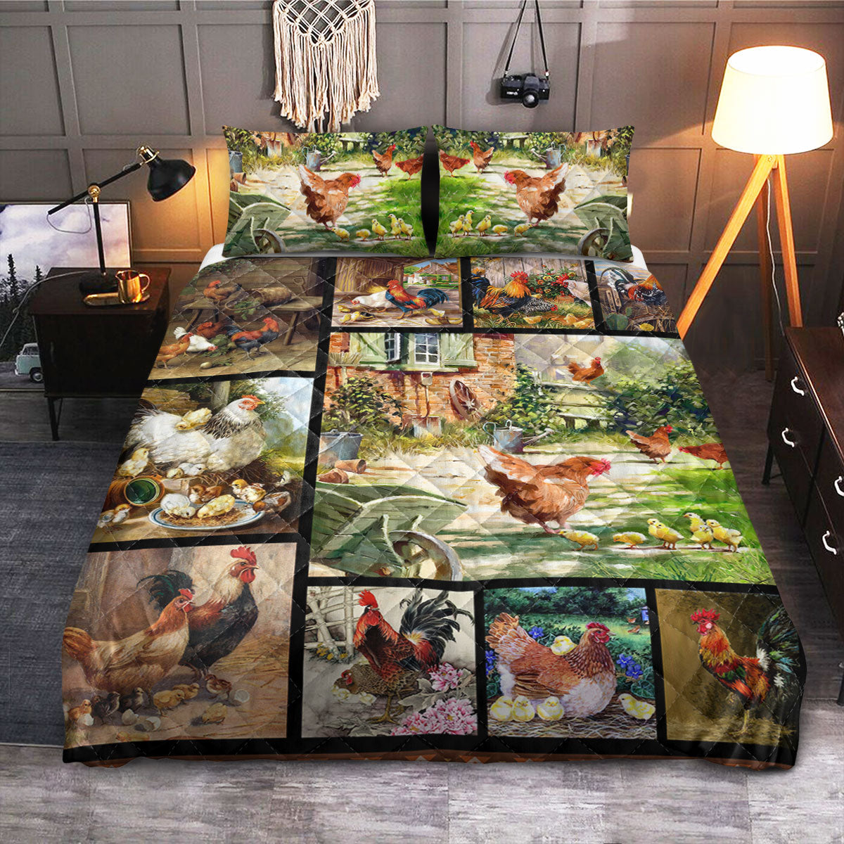 Farm Chicken Life  Quilt Bedding Set