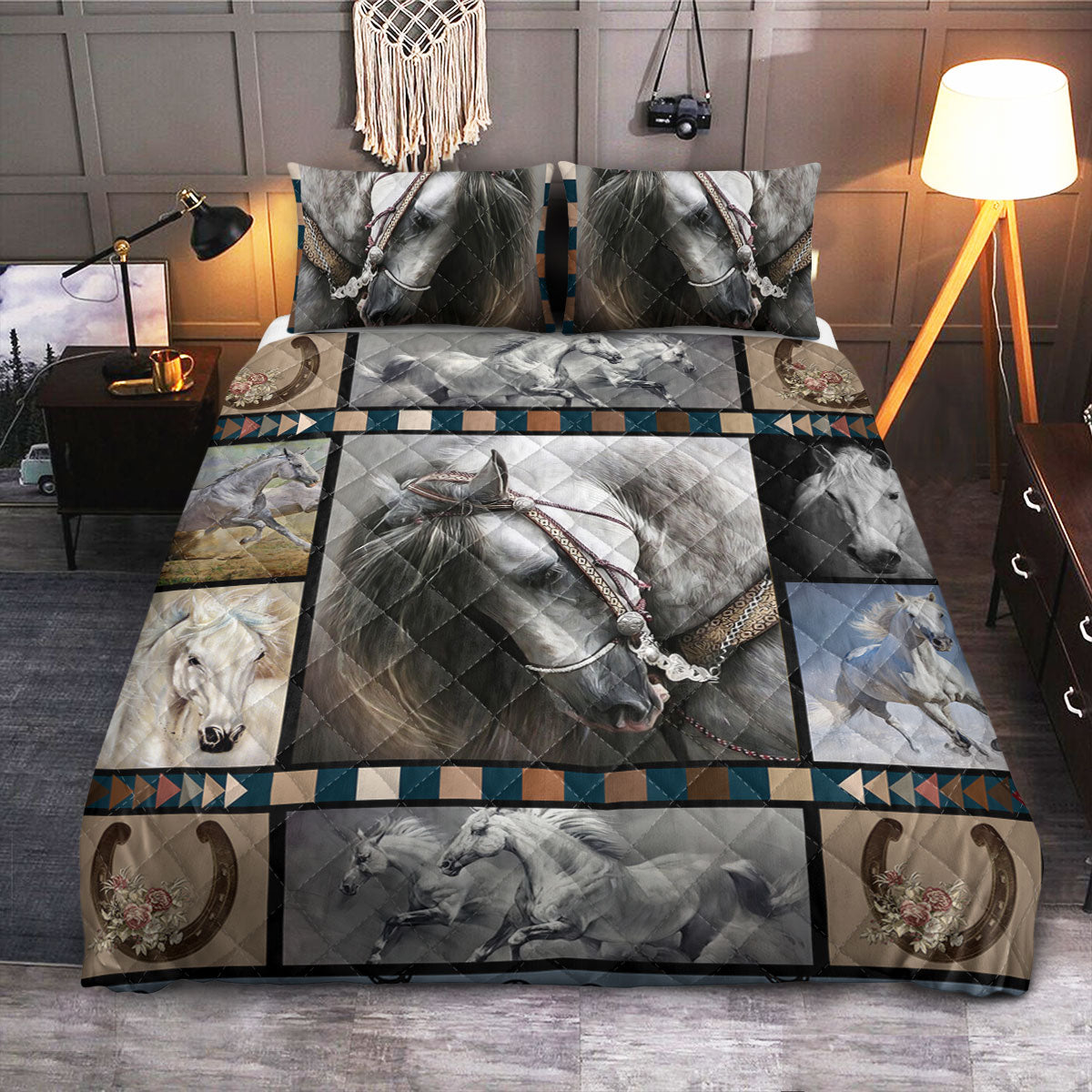 Farm Horse Lover  Quilt Bedding Set
