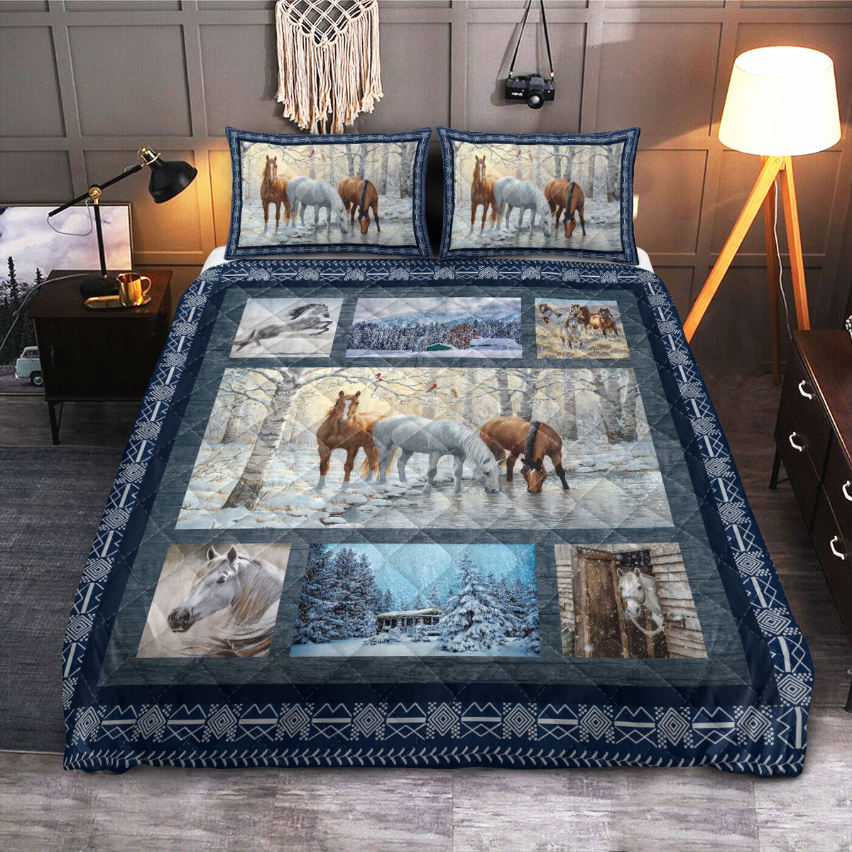 Horse Lover  Quilt Bedding Set