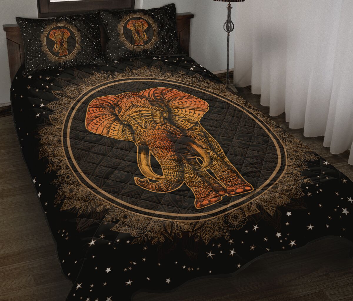 Quilt Bed Set - Elephant 4 - Love Quilt Bedding Set