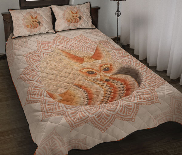 Fox Quilt Bed Set- Gift For Fox Lovers 71 - Love Quilt Bedding Set