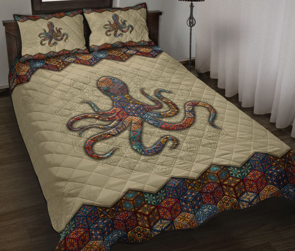 Quilt Bed Set - Mandala - Octopus 99 - Love Quilt Bedding Set