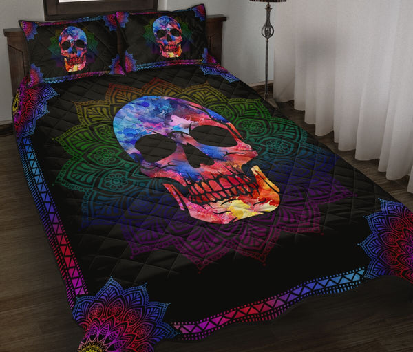 Quilt Bed Set - Skull 85 - Love Quilt Bedding Set