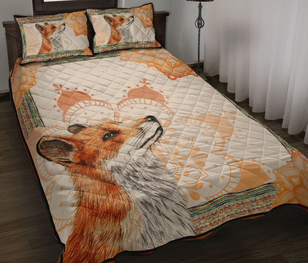 Fox Quilt Bed Set 21 - Love Quilt Bedding Set