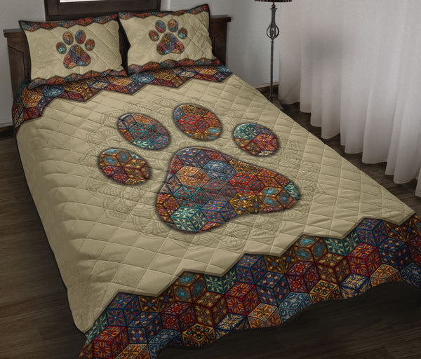 Quilt Bed Set - Mandala - Paw 53 - Love Quilt Bedding Set