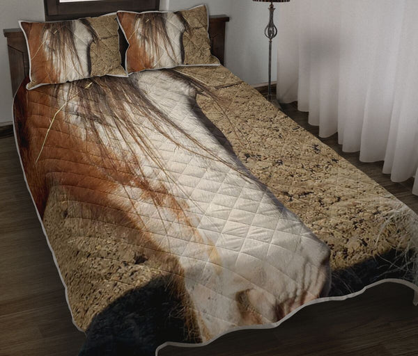 Horse Dry Soil Cracking 3d  3 - Love Quilt Bedding Set