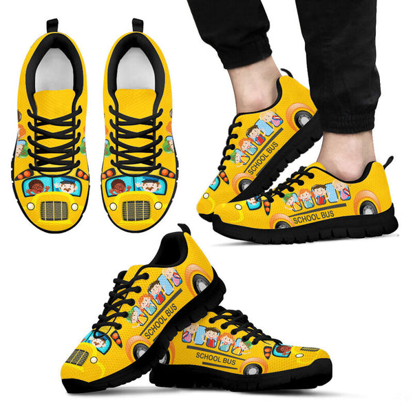 School Bus Driver Shoes Sneakers, Runni- Love Sneakers