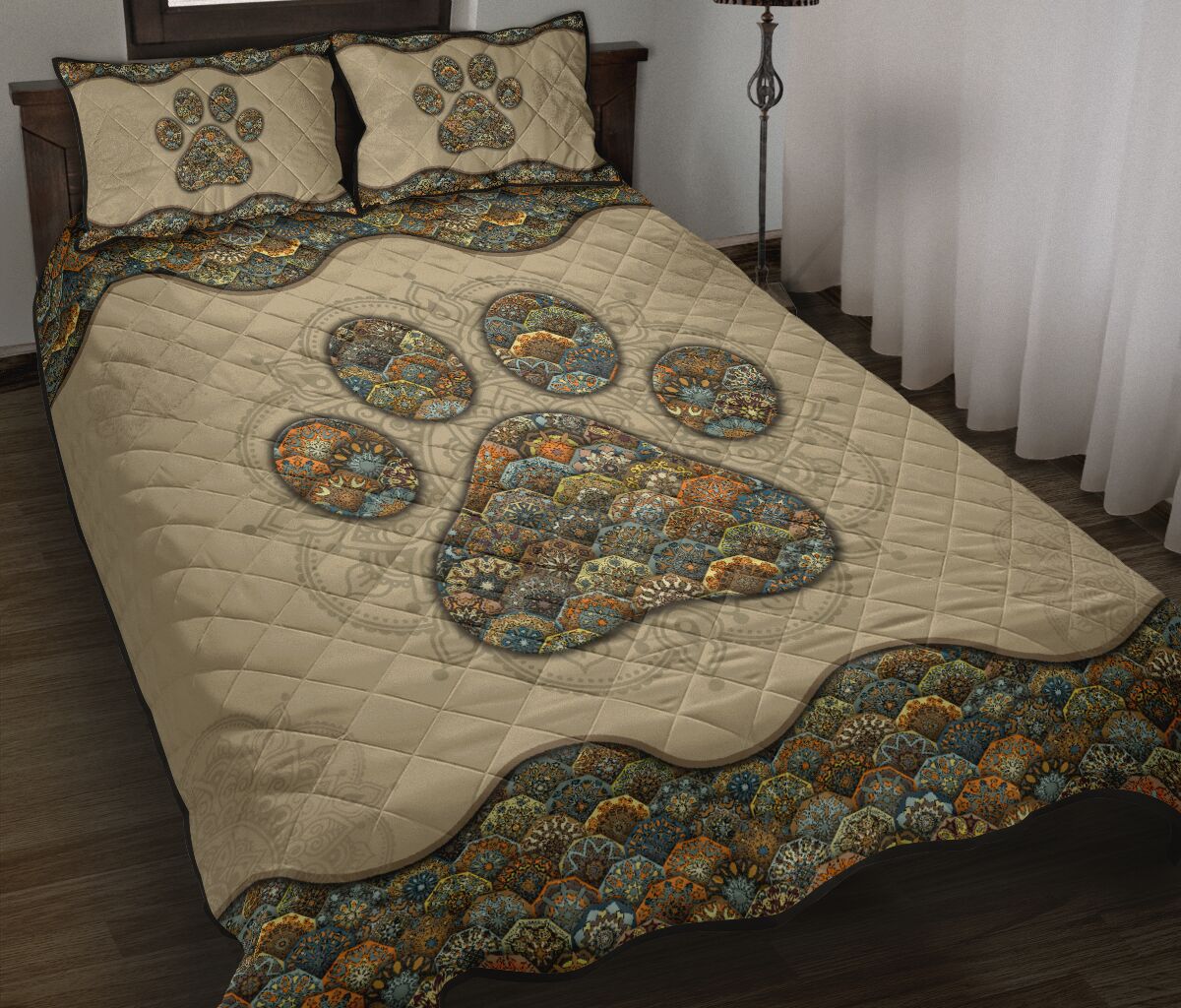Quilt Bed Set - Mandala Lover - Paw 53 - Love Quilt Bedding Set