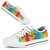 Dog Paw Color Painting - Low Top Shoe - Love Love Top Shoes