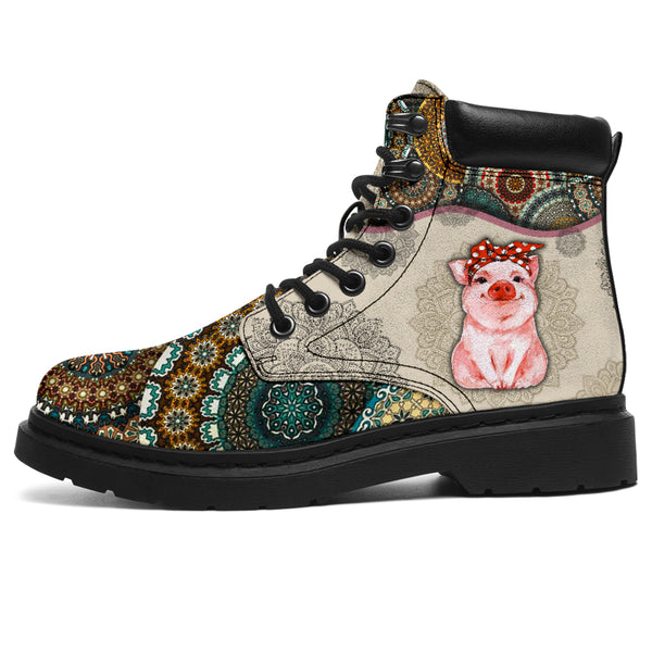 Pig - Vintage Mandala Asboot Sky 2 - Love All Season Boots