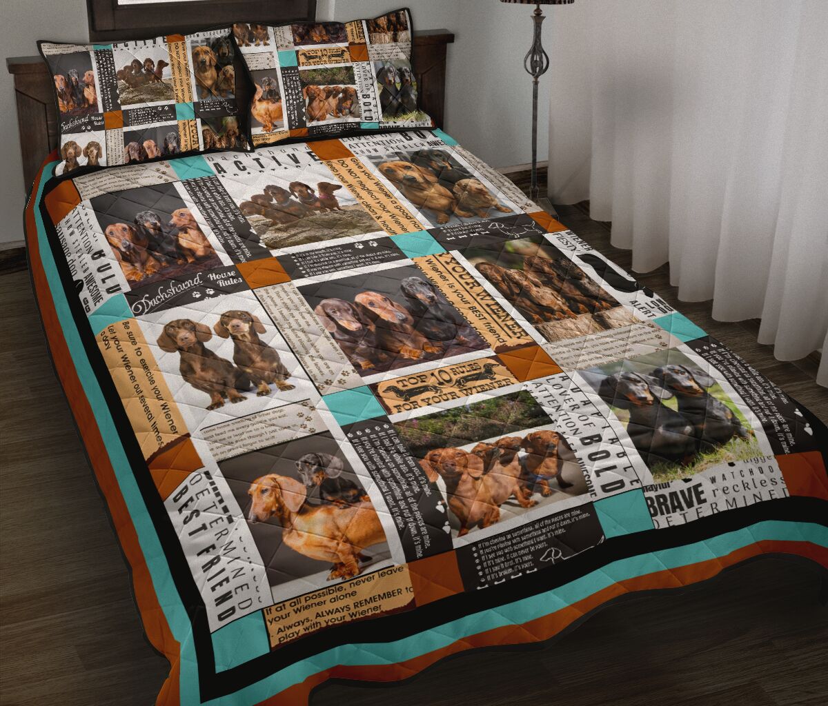 Dachshund Album - Bed Set - Love Quilt Bedding Set