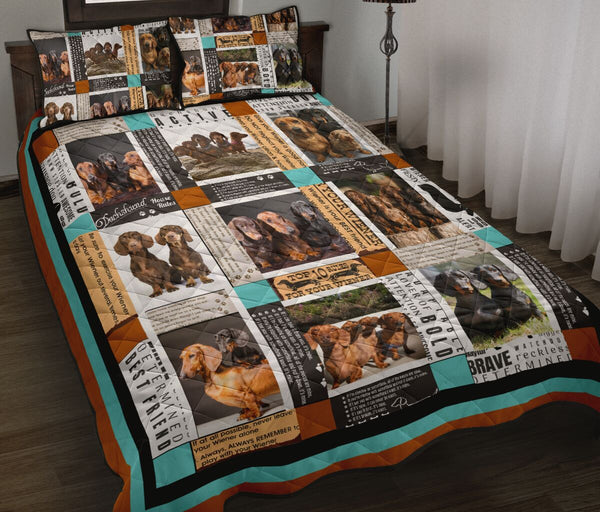 Dachshund Album - Bed Set - Love Quilt Bedding Set
