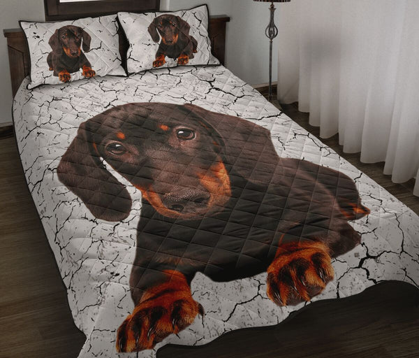 Dachshund Lying - Bed Set - Love Quilt Bedding Set