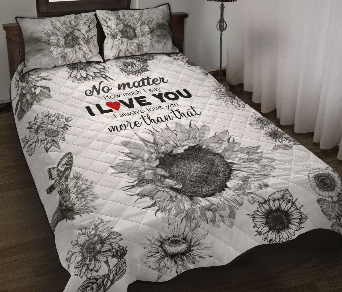 Quilt Bed Set - To My Mom - Sunflower - No Matter 78 - Love Quilt Bedding Set