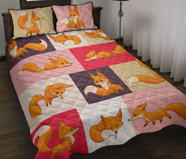 Fox Quilt Bed Set 24 - Love Quilt Bedding Set