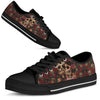 Skull Couple Rose Low Top Shoe - Love Low Top Shoes