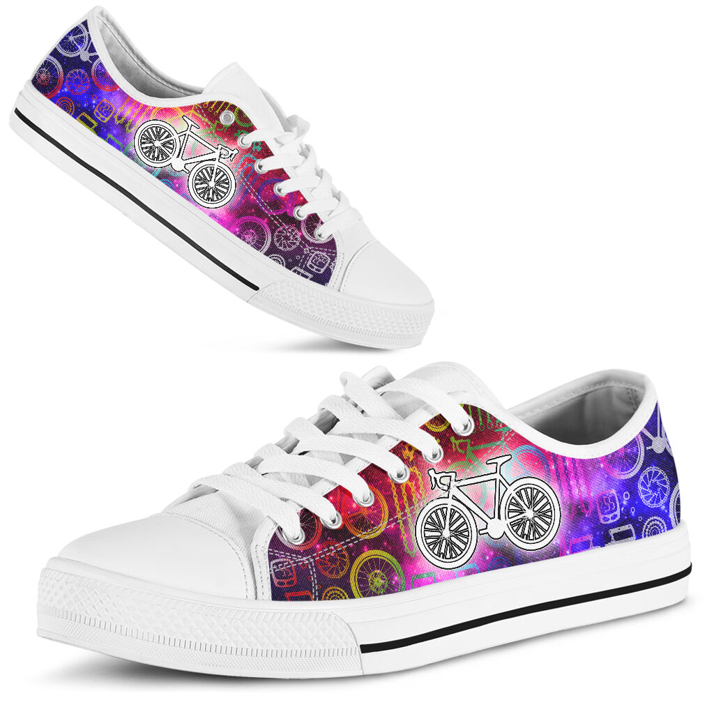 Cycling Galaxy - Low Top Shoe - Love Love Top Shoes
