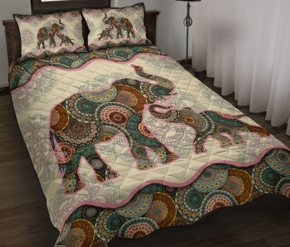 Elephant - Quilt Bed Set  - Love Quilt Bedding Set
