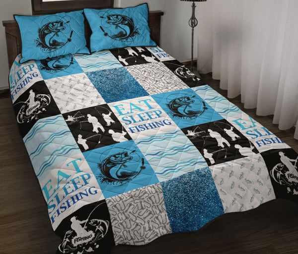 Fishing Eat Sleep - Bed Set - Love Quilt Bedding Set