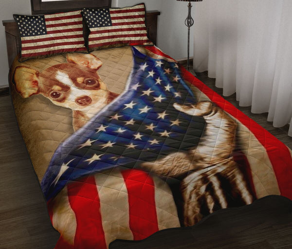 Chihuahua Quilt Bed Set 77 - Love Quilt Bedding Set