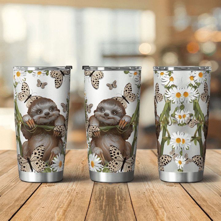 Cute Sloth – Engraved Stainless Steel Tumbler, Insulated Yeti Style Travel  Tumbler Mug, Sloth Lover Gift – 3C Etching LTD