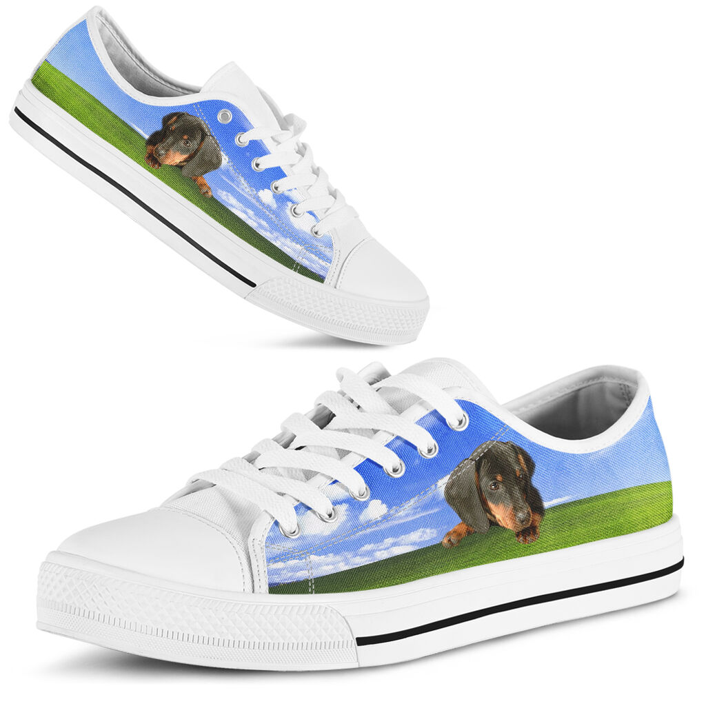 Dachshund Lying Mountain - Low Top Shoe - Love Love Top Shoes