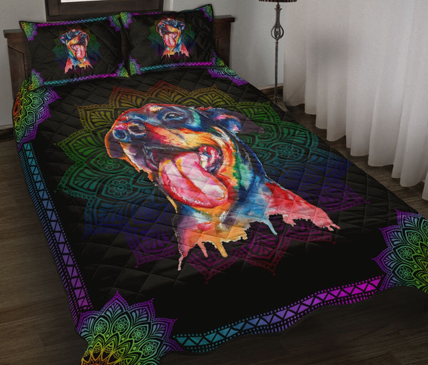 Quilt Bed Set - Rottweiler 52 - Love Quilt Bedding Set