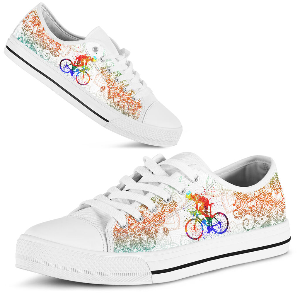 Cycling Mandala Color - Low Top Shoe - Love Love Top Shoes
